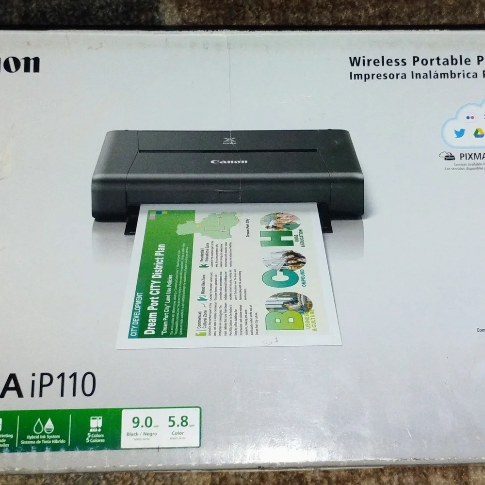 Canon PIXMA iP110 Black Printer